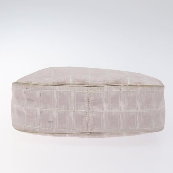 CHANEL New Travel Line Shoulder Bag Nylon Pink Gold CC Auth bs27338 - Picture 7 of 16